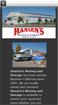 Mobile Screenshot of hansensmoving.com
